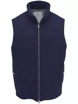 Brunello Cucinelli шерстяной жилет, синий