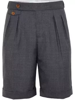 Brunello Cucinelli шерстяные шорты-бермуды, серый
