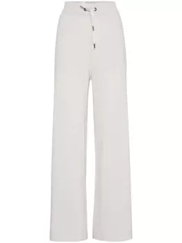 Brunello Cucinelli широкие брюки, белый