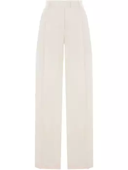 Brunello Cucinelli широкие брюки Monili с цепочкой, нейтральный