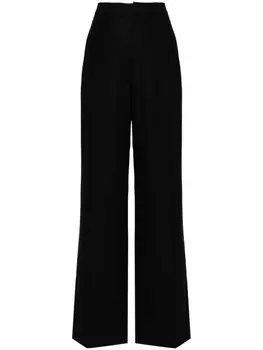 Brunello Cucinelli широкие брюки с отделкой Monili, черный