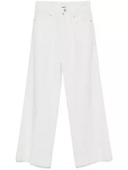 Brunello Cucinelli широкие джинсы, белый