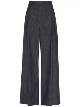 Brunello Cucinelli широкие джинсы, синий