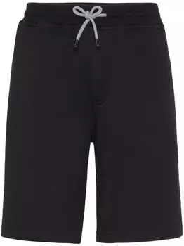 Brunello Cucinelli шорты-бермуды прямого кроя, черный