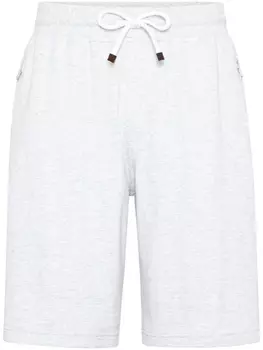 Brunello Cucinelli шорты-бермуды с кулиской, белый