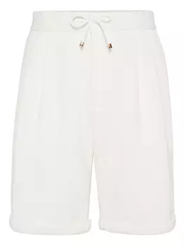 Brunello Cucinelli шорты-бермуды с кулиской, белый