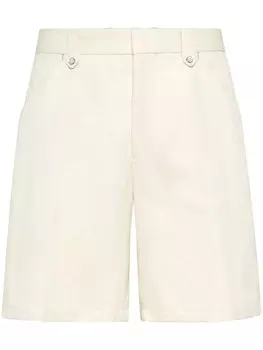 Brunello Cucinelli шорты-бермуды с узором шеврон, нейтральный