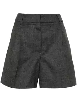Brunello Cucinelli шорты из вирджинской шерсти, серый