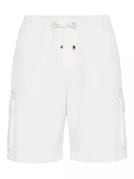 Brunello Cucinelli шорты карго, белый
