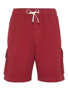 Brunello Cucinelli шорты карго, красный