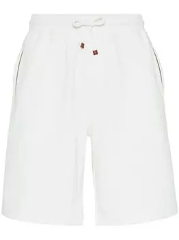 Brunello Cucinelli шорты с кулиской, белый