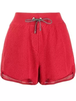 Brunello Cucinelli шорты с кулиской, красный