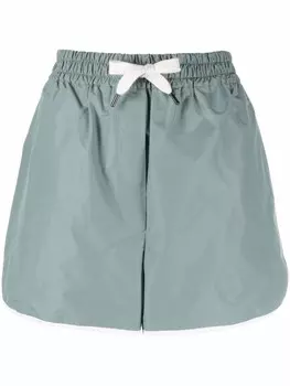 Brunello Cucinelli шорты с кулиской, зеленый
