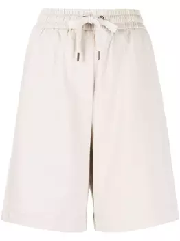 Brunello Cucinelli шорты с завышенной талией, нейтральный цвет