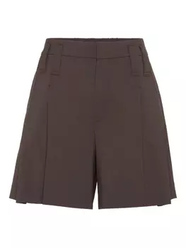 Brunello Cucinelli шорты со складками, коричневый