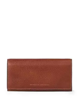 Brunello Cucinelli складной бумажник, коричневый