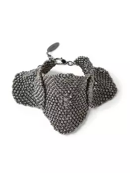 Brunello Cucinelli скульптурный браслет, серебряный