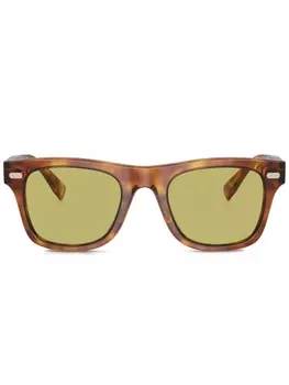 Brunello Cucinelli солнцезащитные очки BC4002S Mr.Brunello в квадратной оправе, коричневый