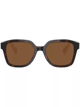 Brunello Cucinelli солнцезащитные очки черепаховой расцветки, коричневый