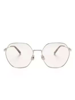 Brunello Cucinelli солнцезащитные очки Intarsia Rays, нейтральный цвет