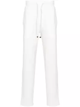 Brunello Cucinelli спортивные брюки из джерси с кулиской, белый