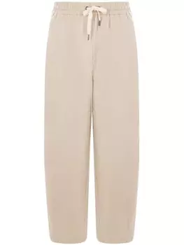 Brunello Cucinelli спортивные брюки прямого кроя, нейтральный цвет