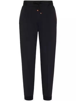 Brunello Cucinelli спортивные брюки с кантом, черный