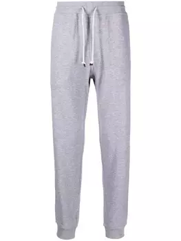 Brunello Cucinelli спортивные брюки с кулиской, серый