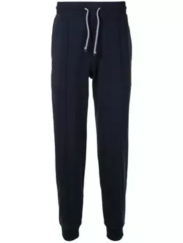 Brunello Cucinelli спортивные брюки с кулиской, синий