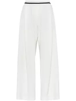 Brunello Cucinelli спортивные брюки широкого кроя, белый