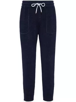 Brunello Cucinelli спортивные брюки в рубчик, синий