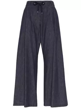Brunello Cucinelli спортивные брюки Woman из денима, синий