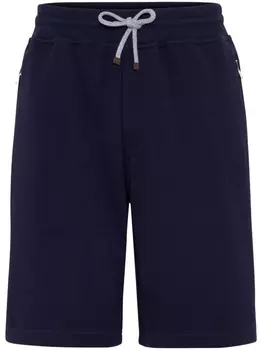 Brunello Cucinelli спортивные шорты из джерси, синий