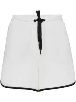 Brunello Cucinelli спортивные шорты с кулиской, белый