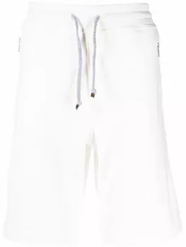 Brunello Cucinelli спортивные шорты с кулиской, белый
