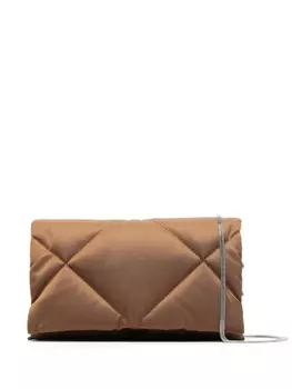 Brunello Cucinelli стеганая сумка через плечо, коричневый