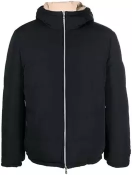 Brunello Cucinelli стеганый пуховик на молнии, черный