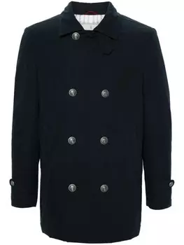 Brunello Cucinelli стеганый пуховик, синий