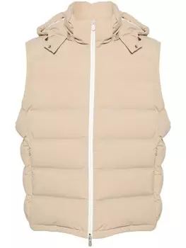 Brunello Cucinelli стеганый жилет, нейтральный цвет