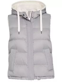 Brunello Cucinelli стеганый жилет, серый