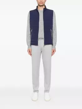 Brunello Cucinelli стеганый жилет, синий