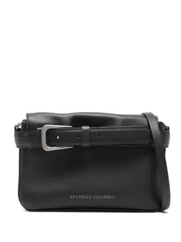 Brunello Cucinelli сумка через плечо с поясом, черный