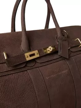 Brunello Cucinelli сумка с логотипом, коричневый