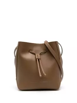 Brunello Cucinelli сумка-ведро с декором Monili, коричневый
