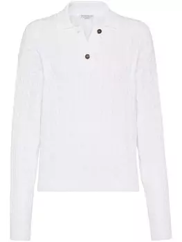 Brunello Cucinelli свитер Dazzling, белый