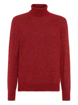 Brunello Cucinelli свитер Knop, красный