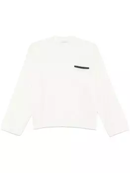 Brunello Cucinelli свитер с декором Monili, белый