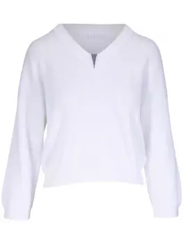Brunello Cucinelli свитер с декором Monili, белый
