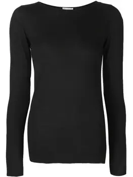Brunello Cucinelli свитер с круглым вырезом, черный