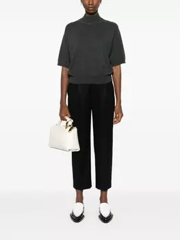 Brunello Cucinelli свитер с воротником-стойкой, серый